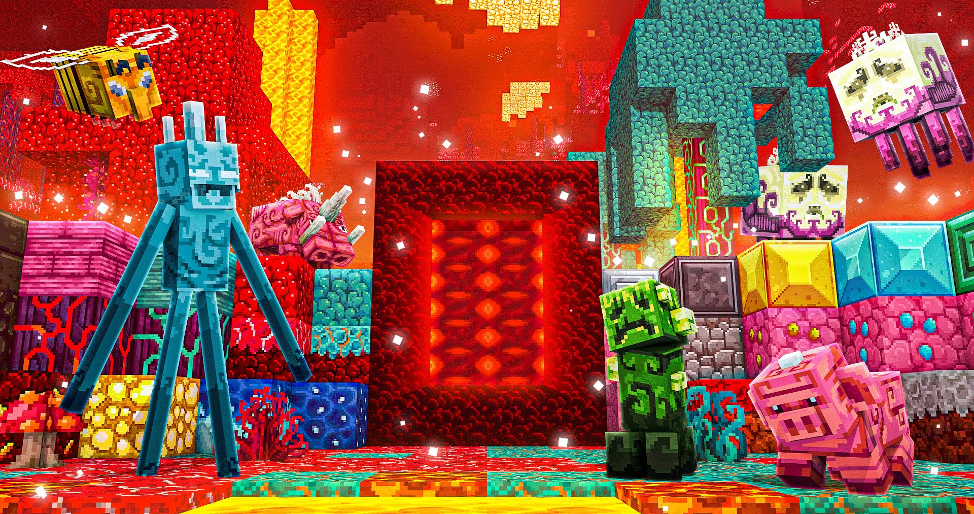 Keyart render of a minecraft marketplace product about Upside-Down.